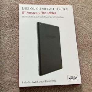 Clear case for 8” kindle new in box